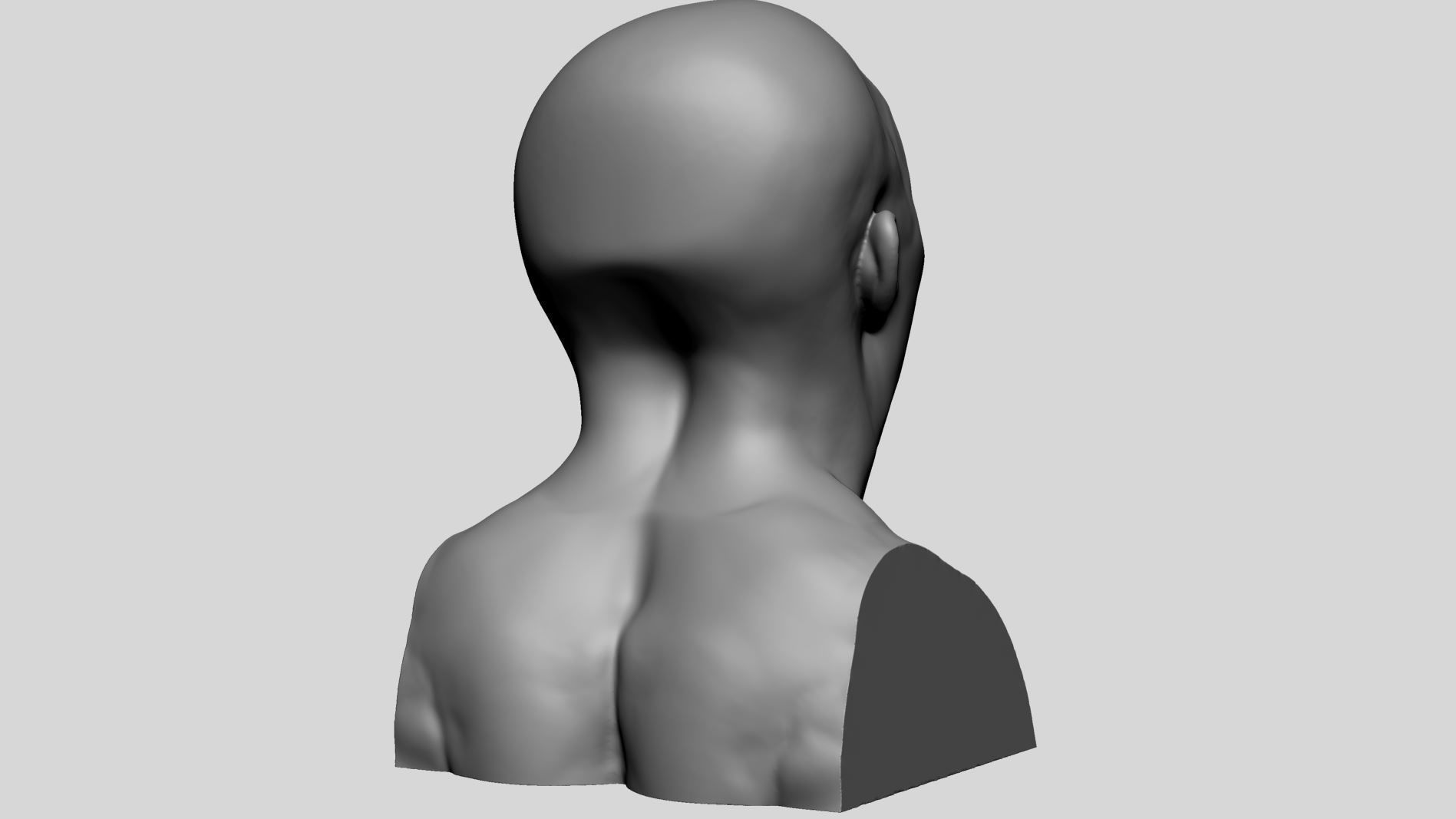 Male Head Printable A 3D print model_3