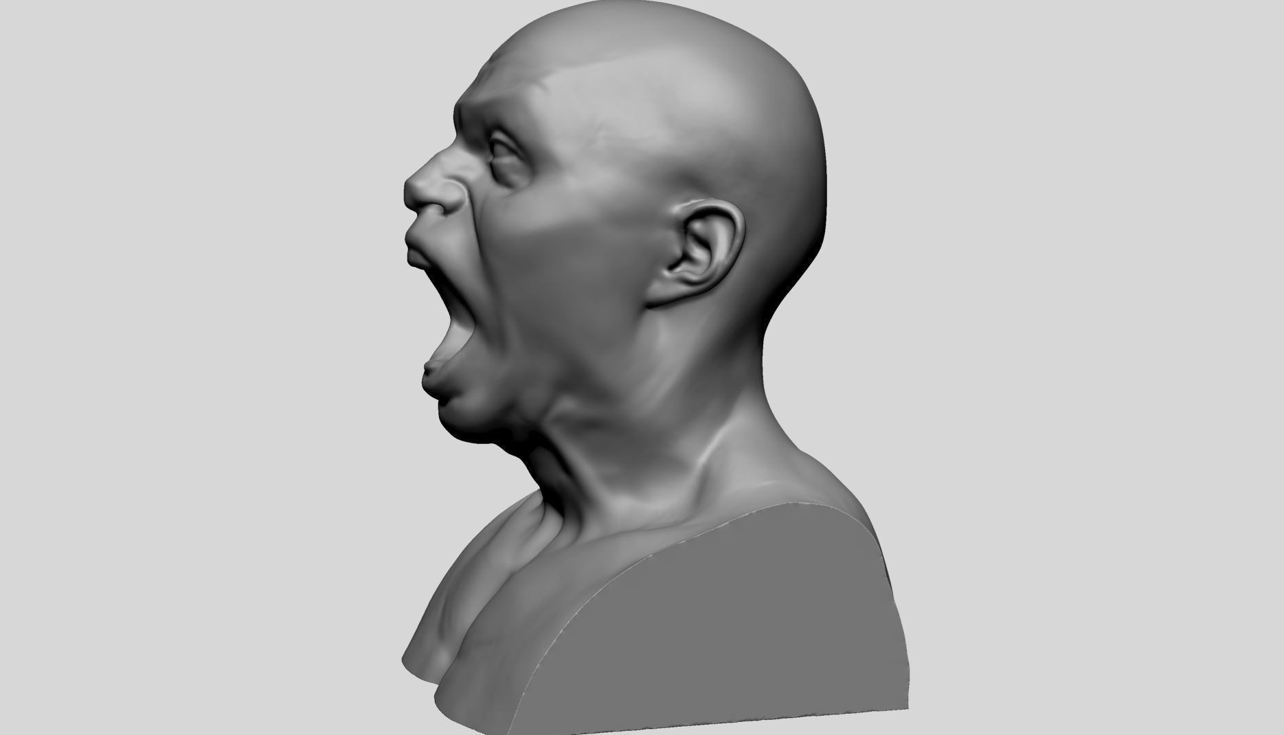 Male Head Printable A 3D print model_6