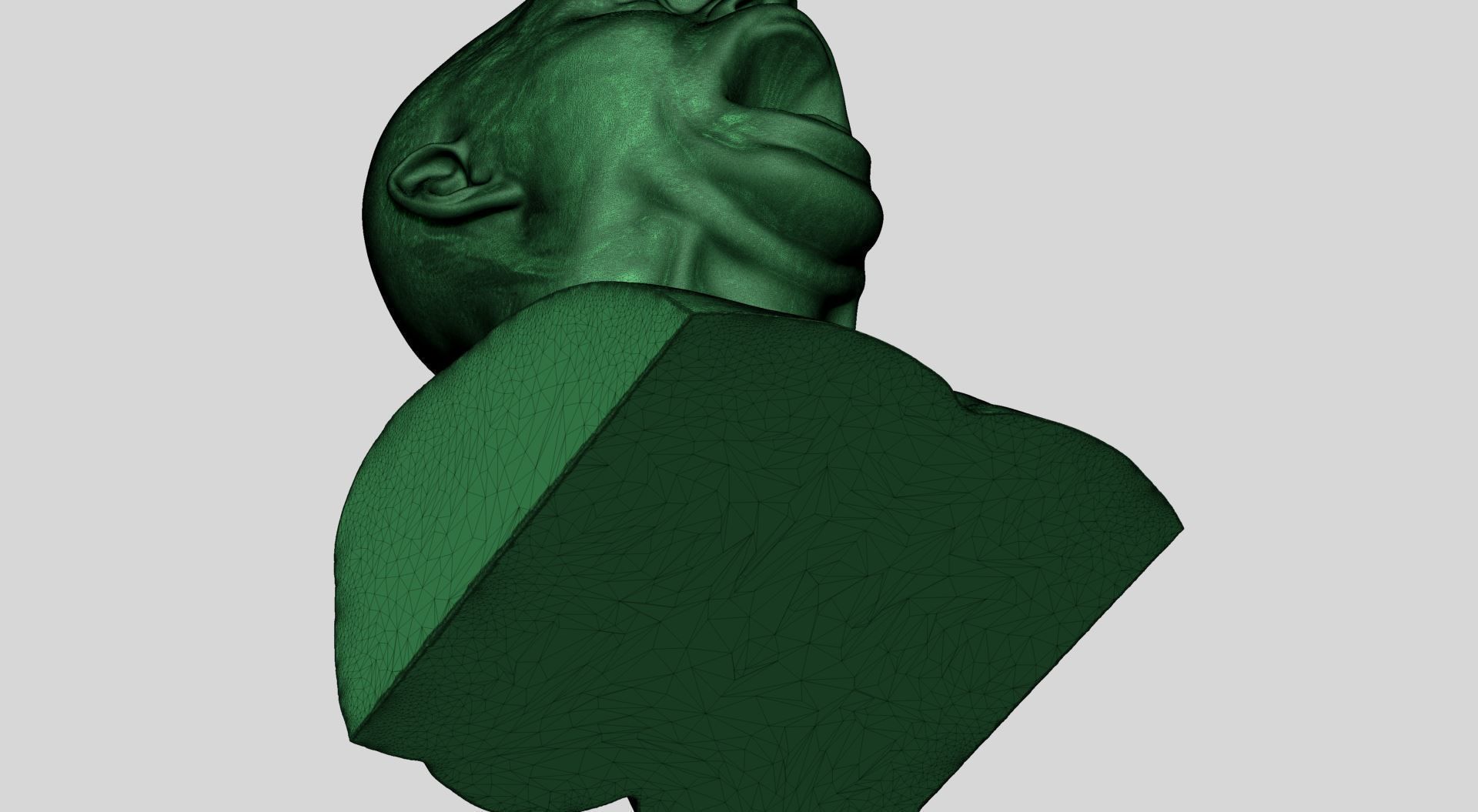 Male Head Printable A 3D print model_11