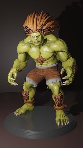 Blanka hulk 3D print model