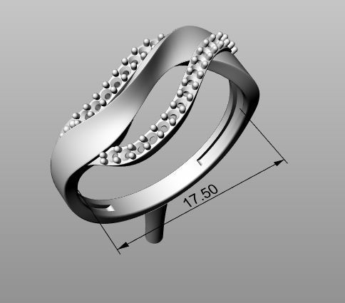 Ring ribbon plexus 3D print model_10