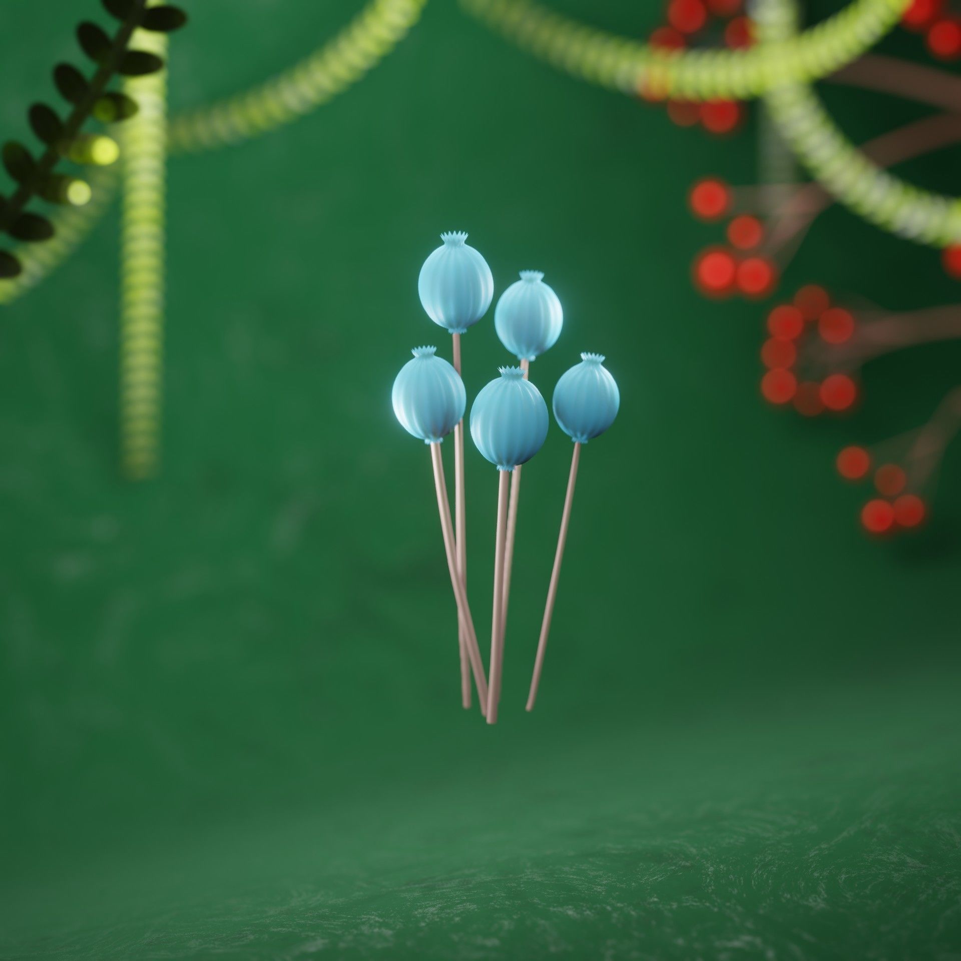 Stylized Plants Pack 3D model_8
