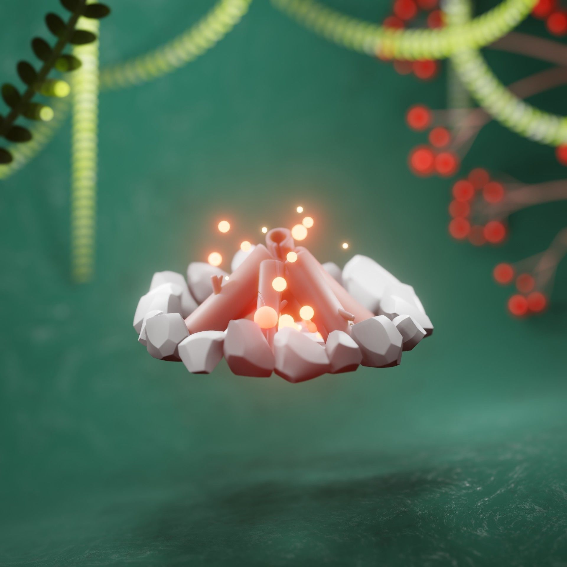 Stylized Plants Pack 3D model_4