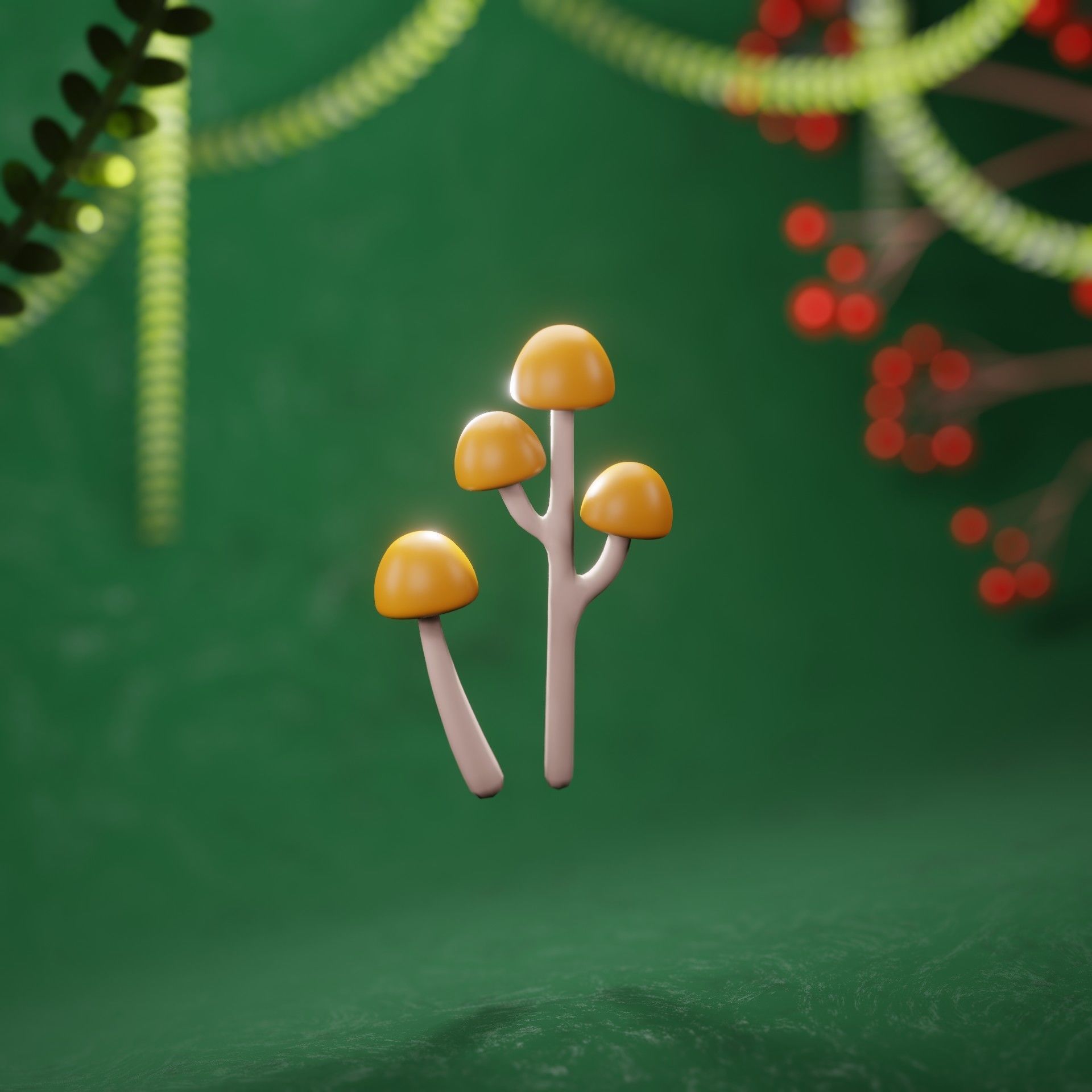 Stylized Plants Pack 3D model_6