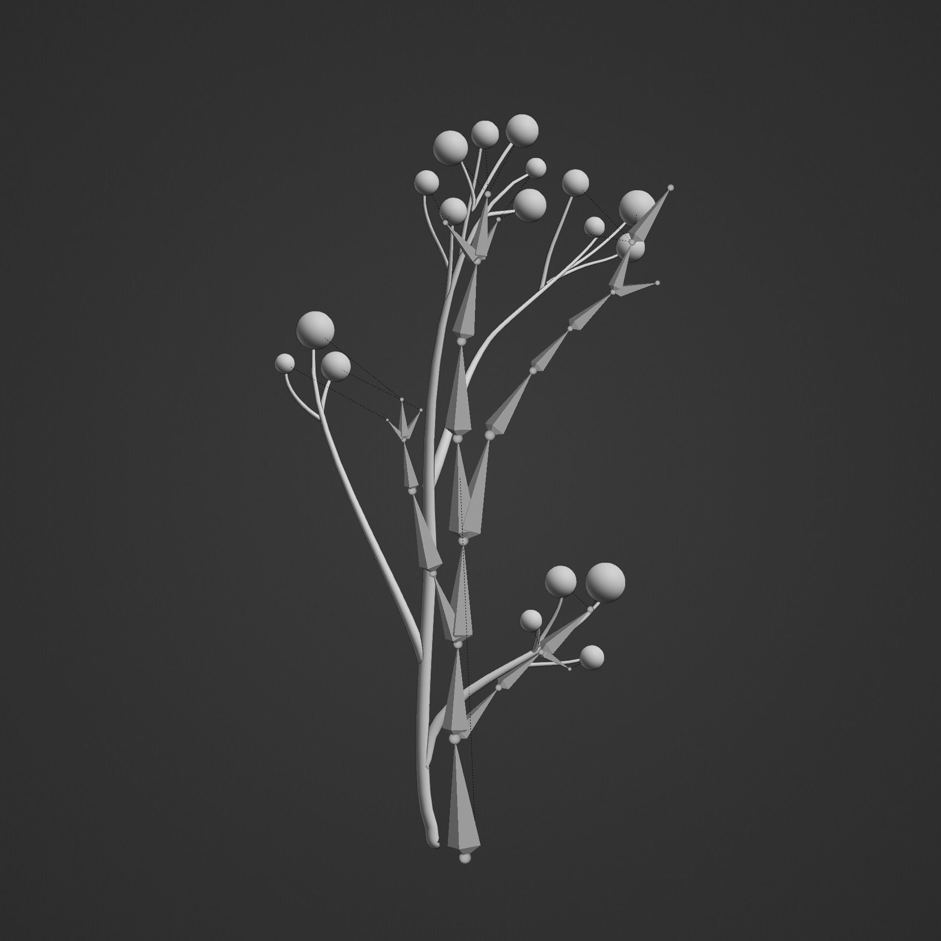 Stylized Plants Pack 3D model_5