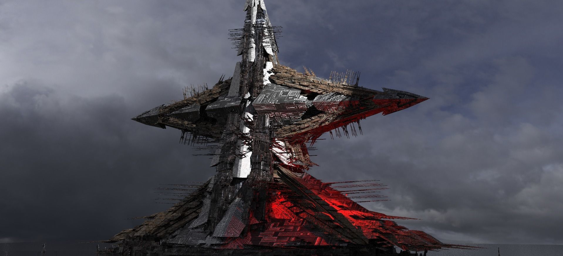 Future pyramid  Low-poly 3D model_1