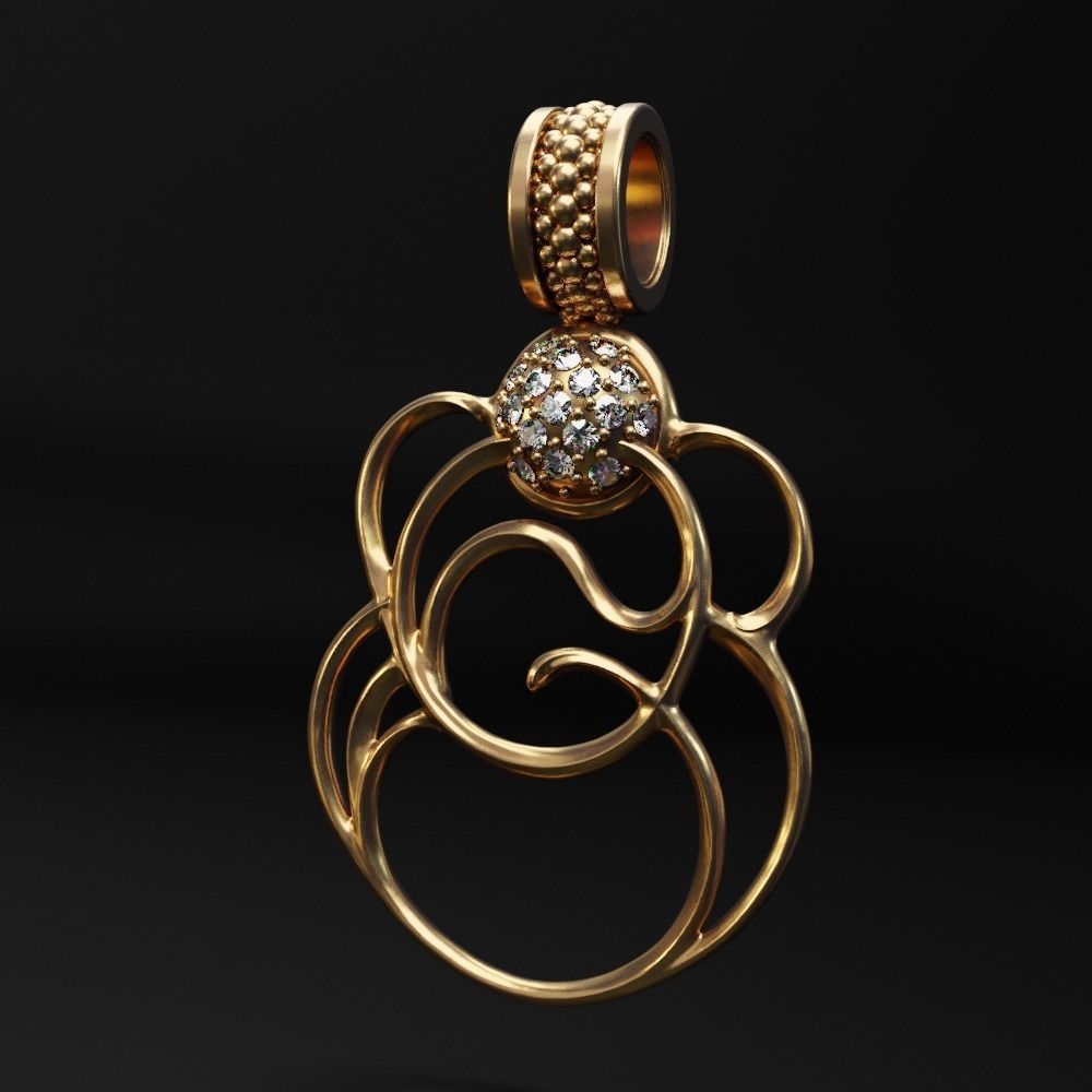 Earrings Gothic Decorative - Chronos 3D print model_15