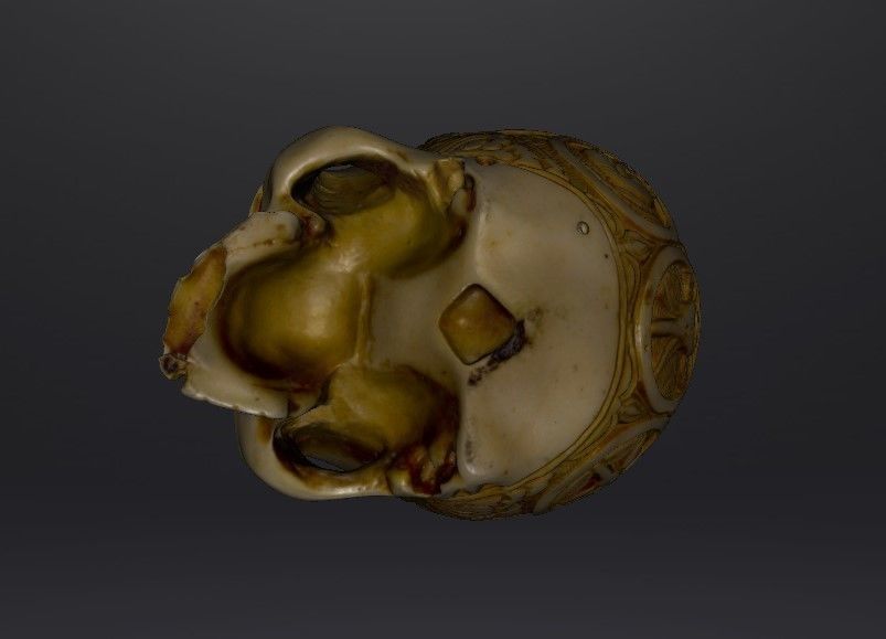 Skull Ashtray Or Dish 3D print model_3