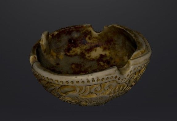 Skull Ashtray Or Dish 3D print model_7