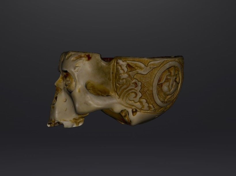 Skull Ashtray Or Dish 3D print model_2