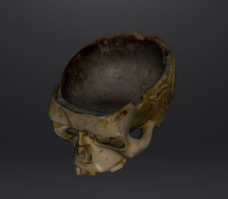 Skull Ashtray Or Dish 3D print model_1