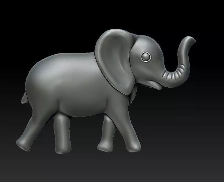 ELEPHANT PENDANT 3D print model_0