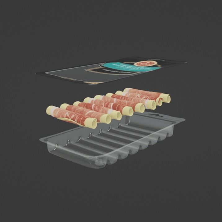 Prosciutto Mozzarella Rolls 3D model_8