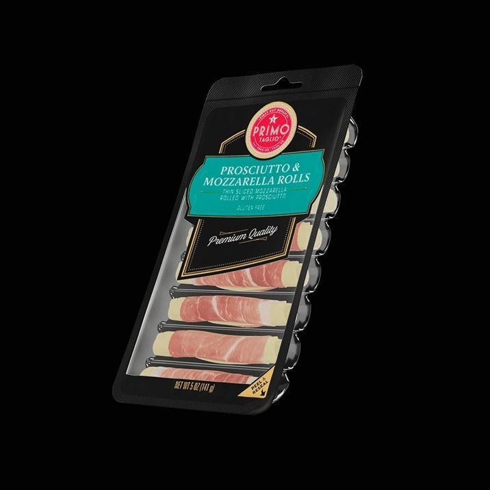 Prosciutto Mozzarella Rolls 3D model_4