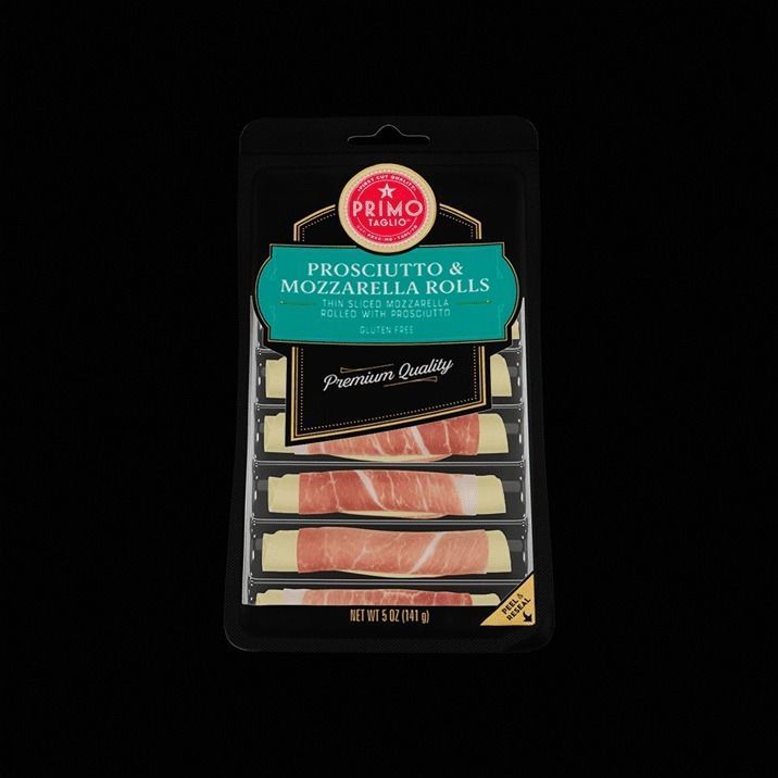 Prosciutto Mozzarella Rolls 3D model_2