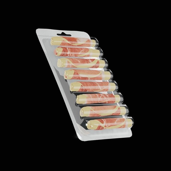 Prosciutto Mozzarella Rolls 3D model_5