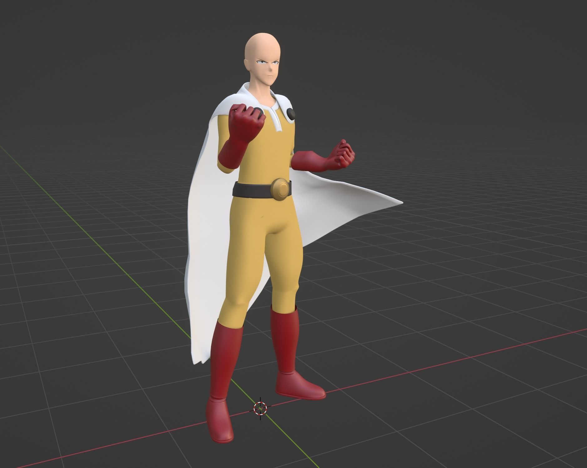 Saitama - One Punch Man 3D model_7