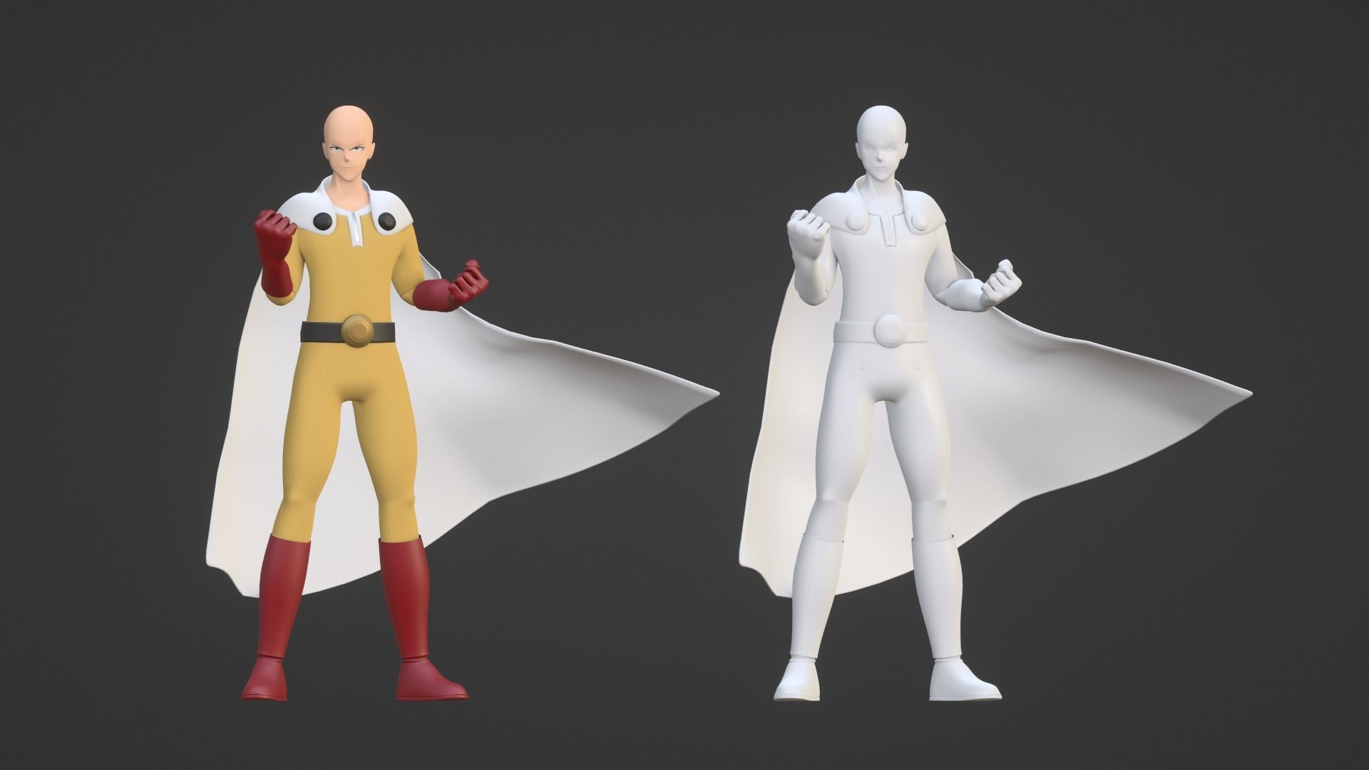 Saitama - One Punch Man 3D model_15