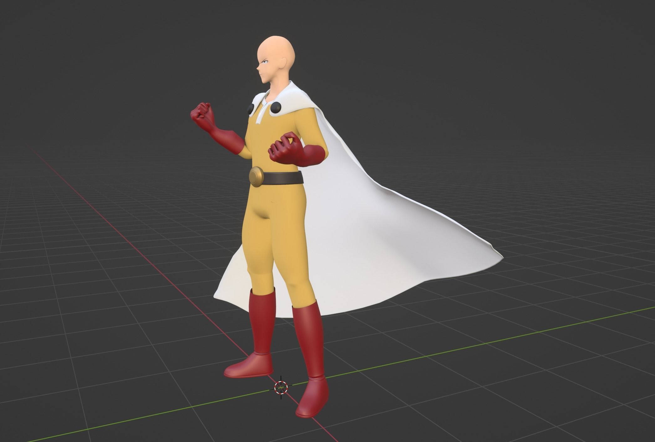 Saitama - One Punch Man 3D model_5