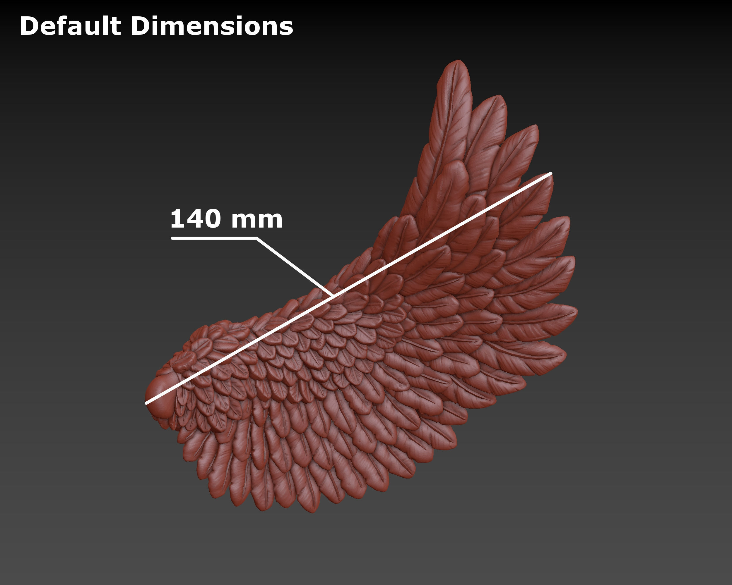 Wings eagle wing 3D print model_24