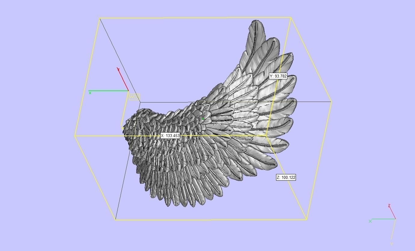 Wings eagle wing 3D print model_29