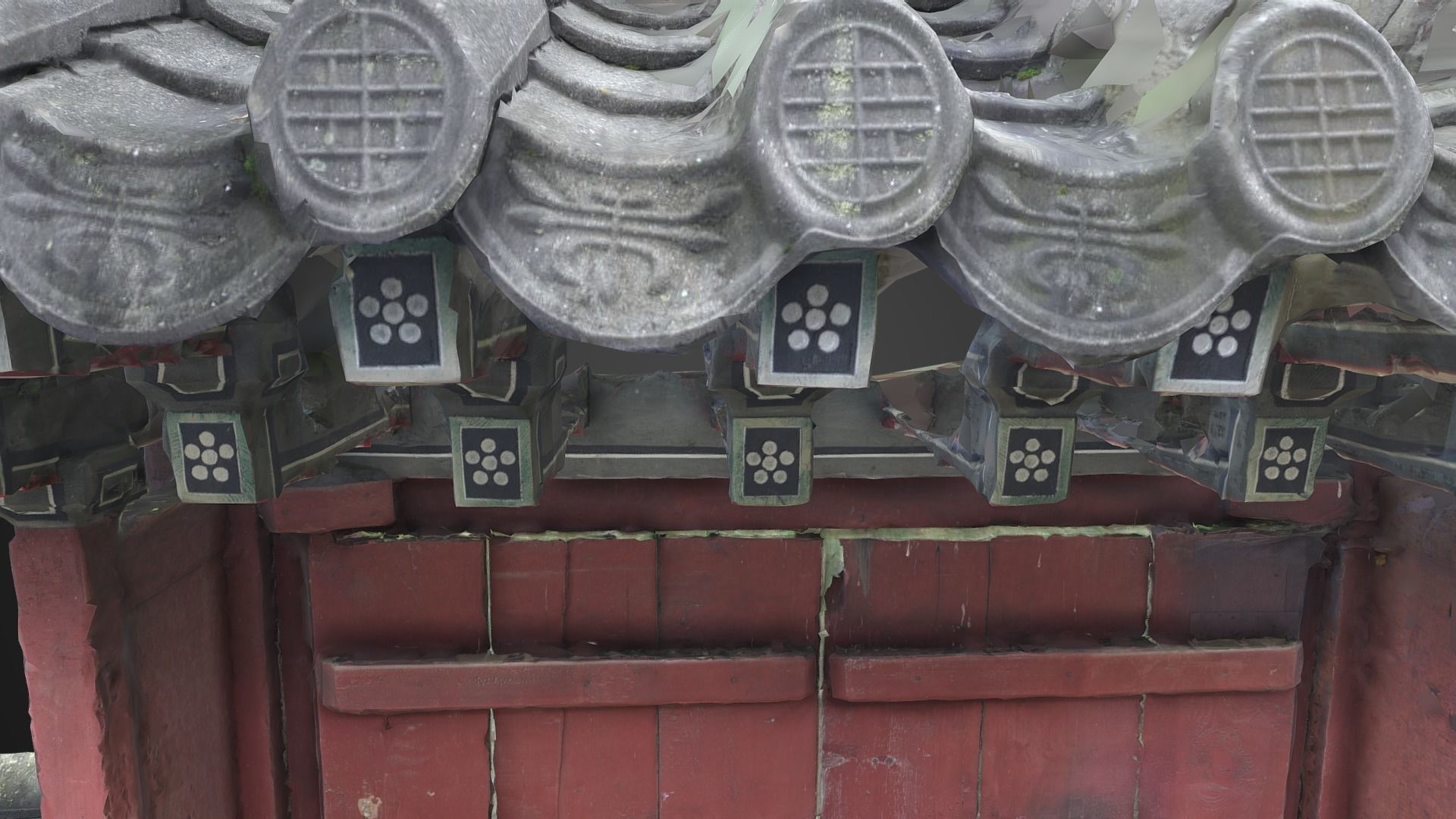 Korean Traditional Gate 3D model_4