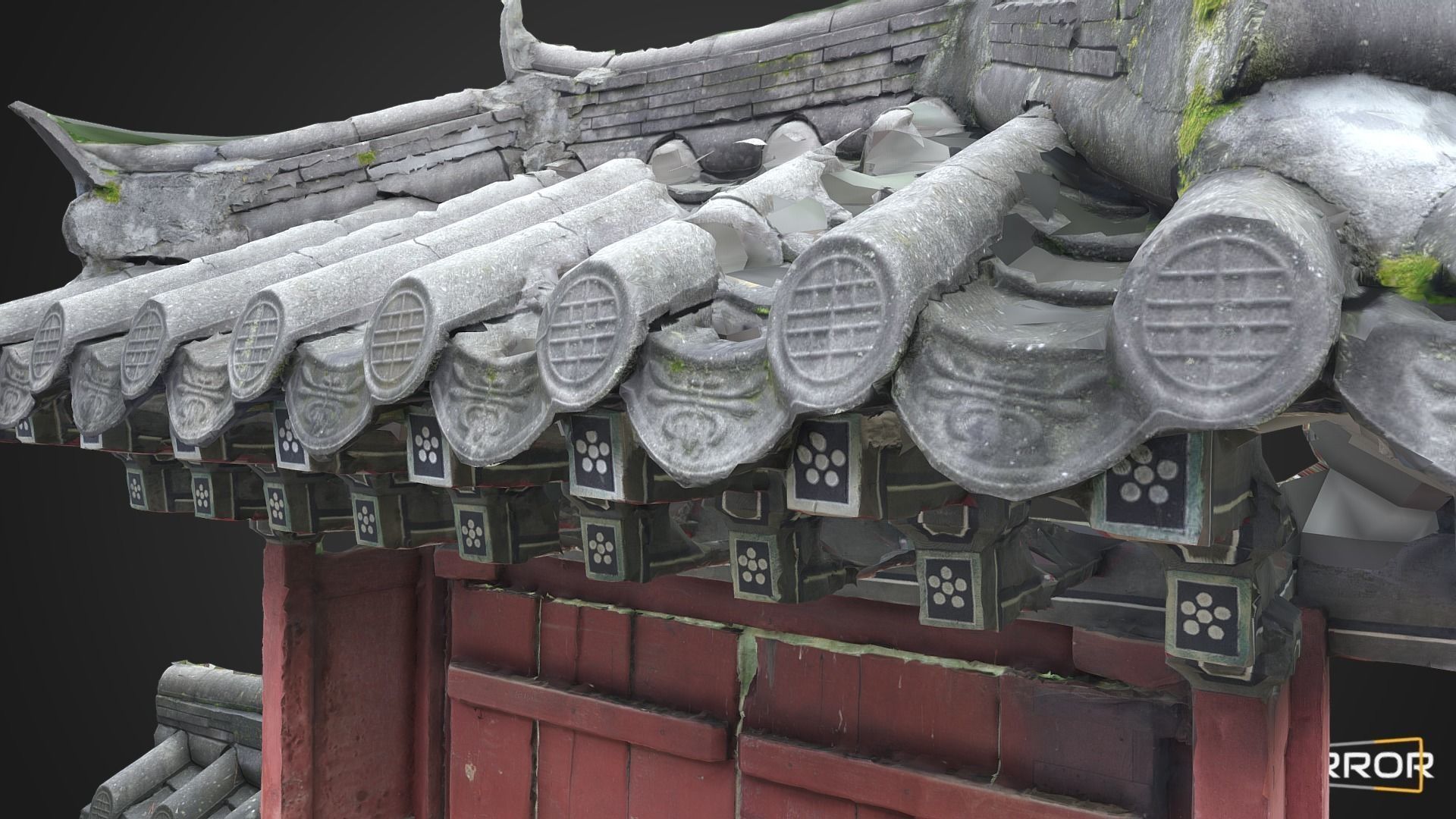Korean Traditional Gate 3D model_6