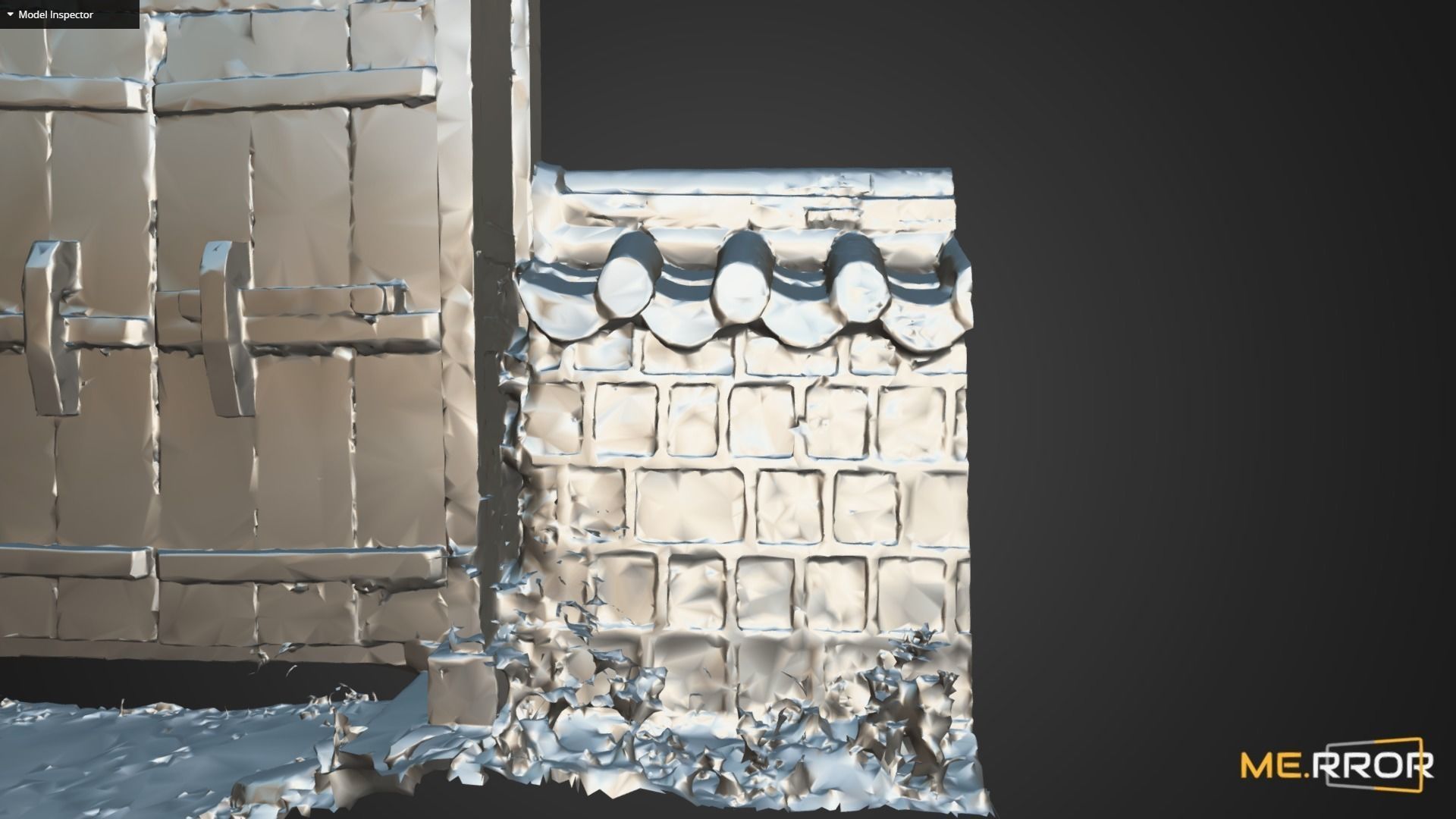 Korean Traditional Gate 3D model_10