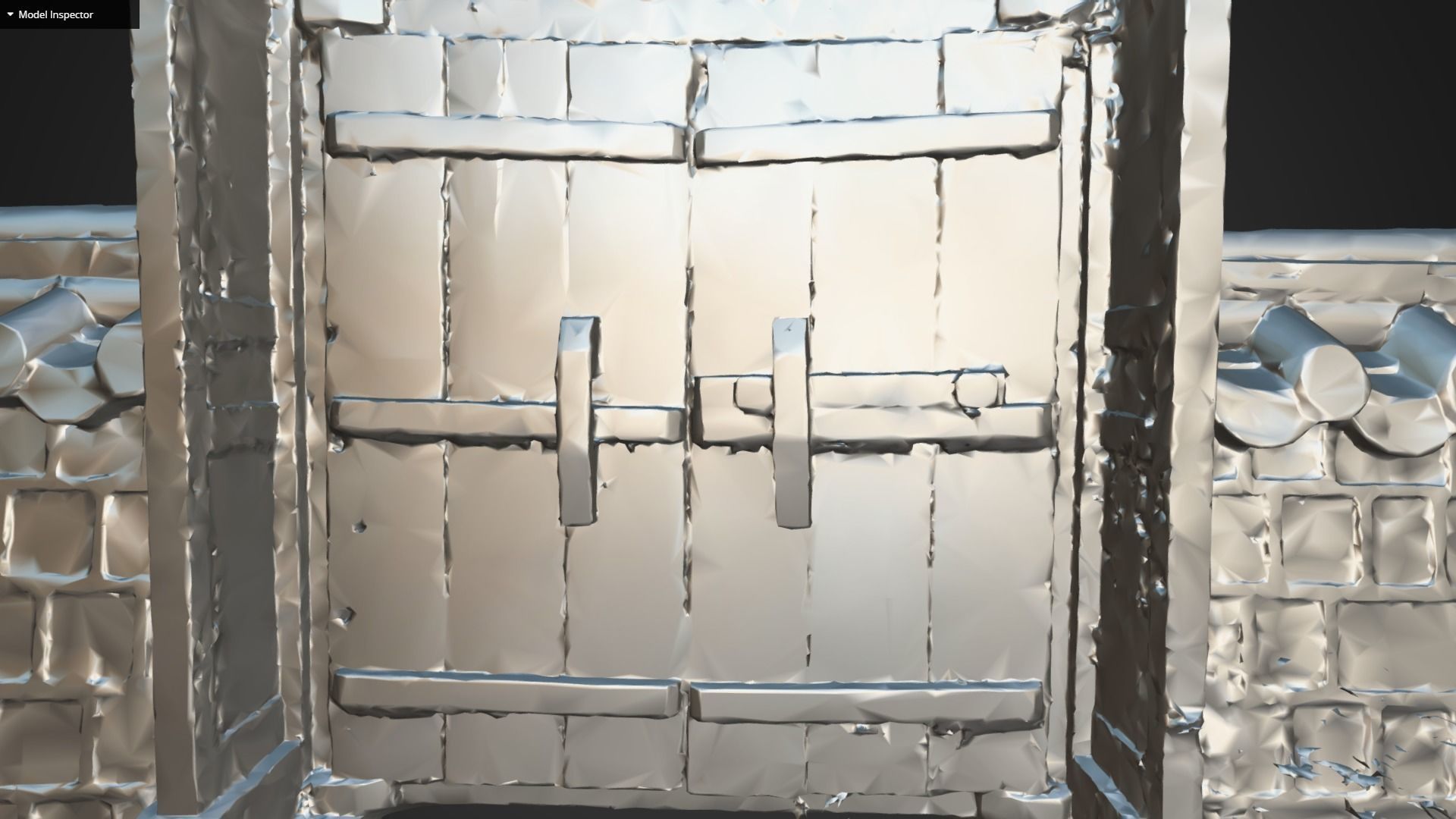 Korean Traditional Gate 3D model_11