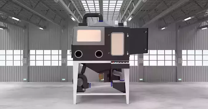 Hand-held sand blaster Free 3D model