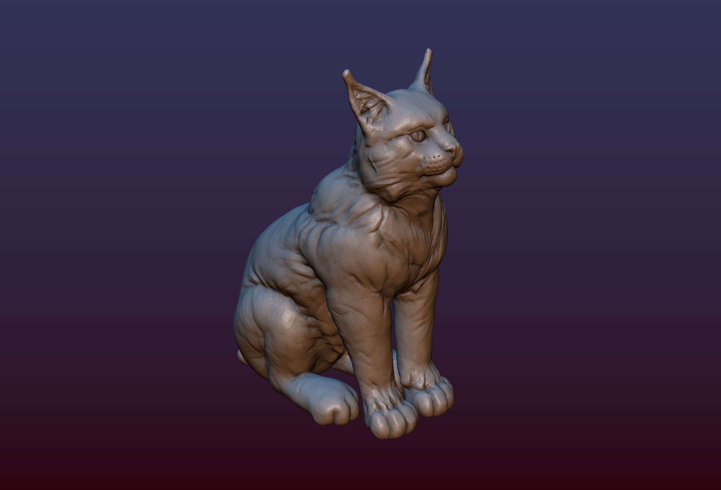 Lynx Kitten 3D print model_6