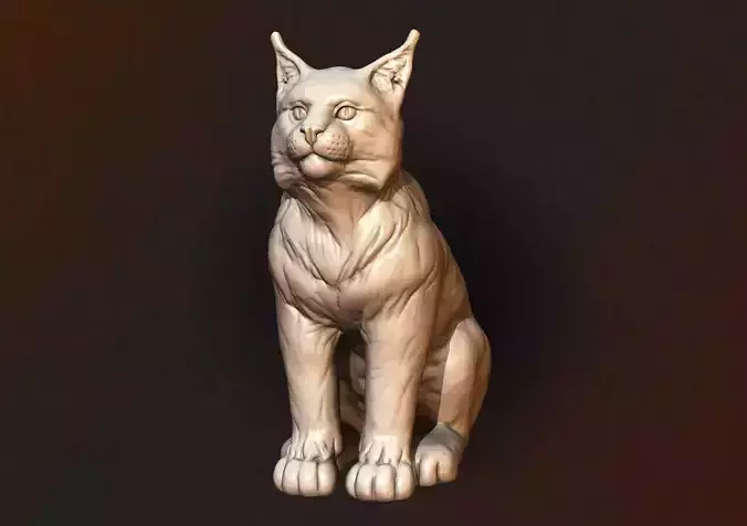 Lynx Kitten 3D print model