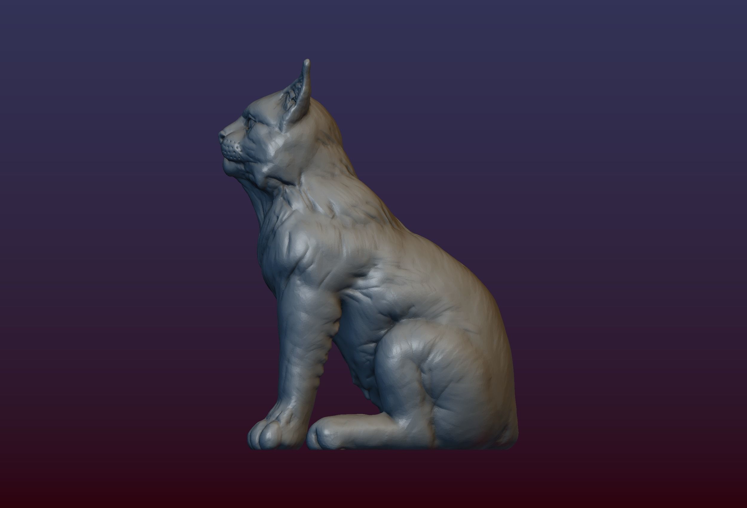 Lynx Kitten 3D print model_10