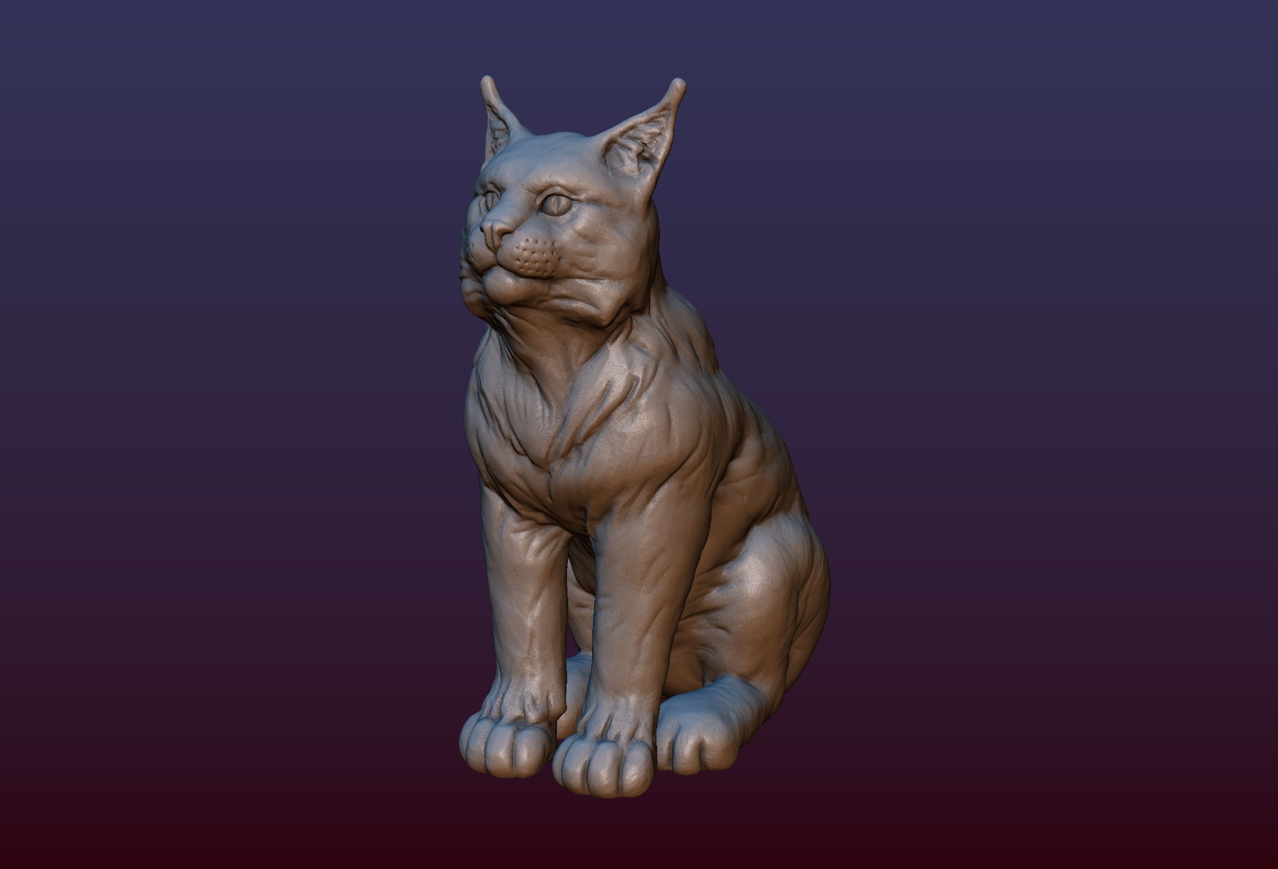 Lynx Kitten 3D print model_1