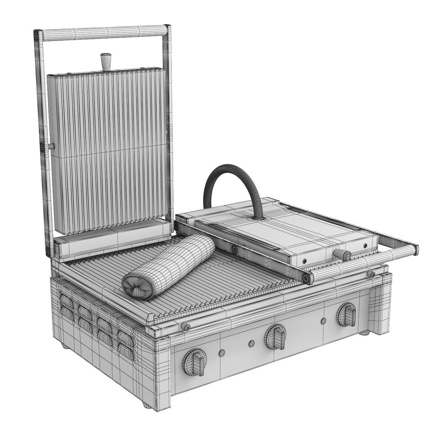 Equipment for Shawarma cafe 3D model_23