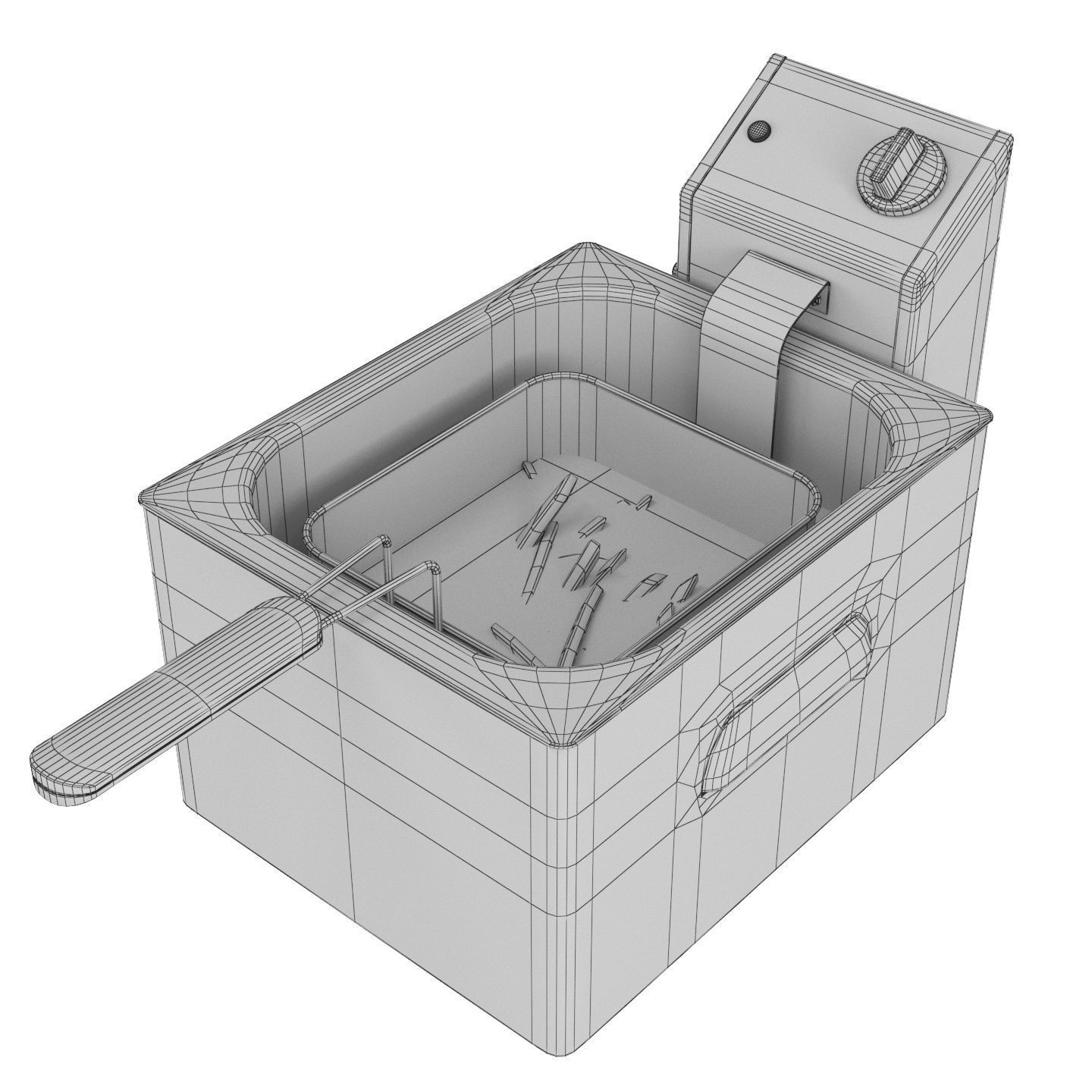 Equipment for Shawarma cafe 3D model_26