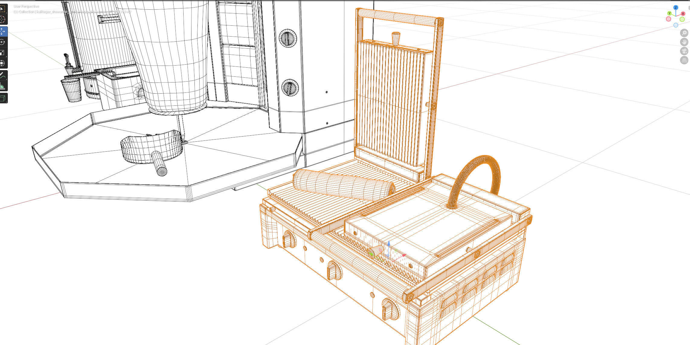 Equipment for Shawarma cafe 3D model_34