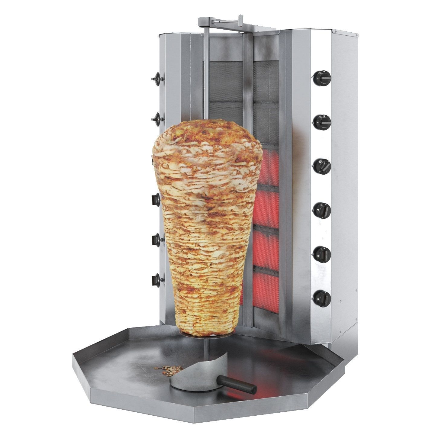 Equipment for Shawarma cafe 3D model_9