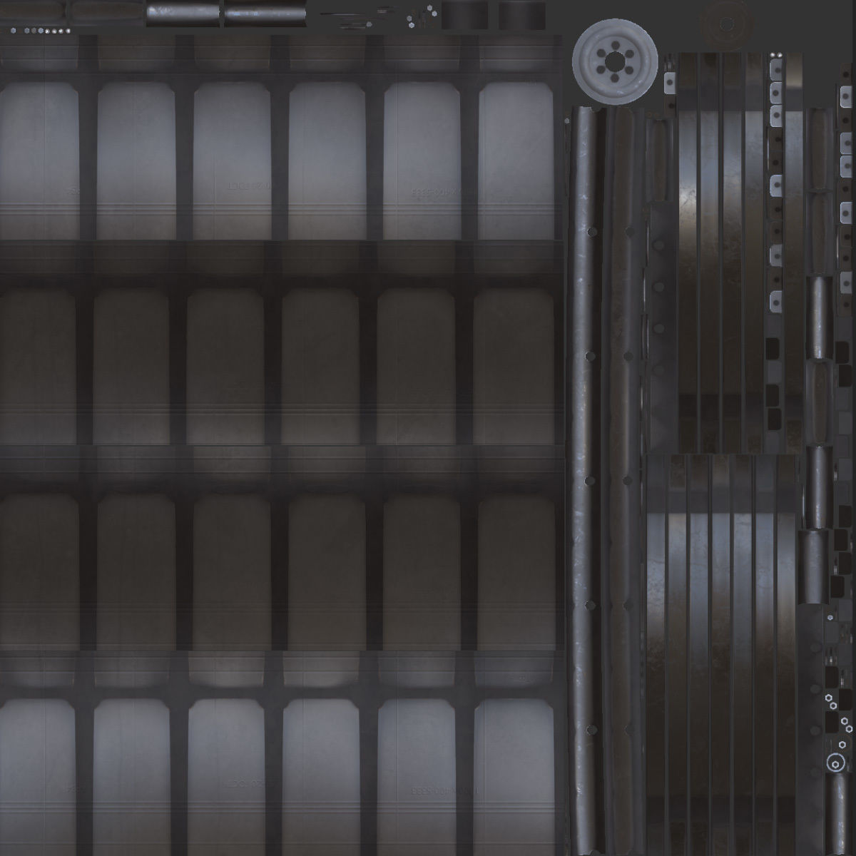 Wheels of an all-terrain vehicle and a swamp 3D model_26