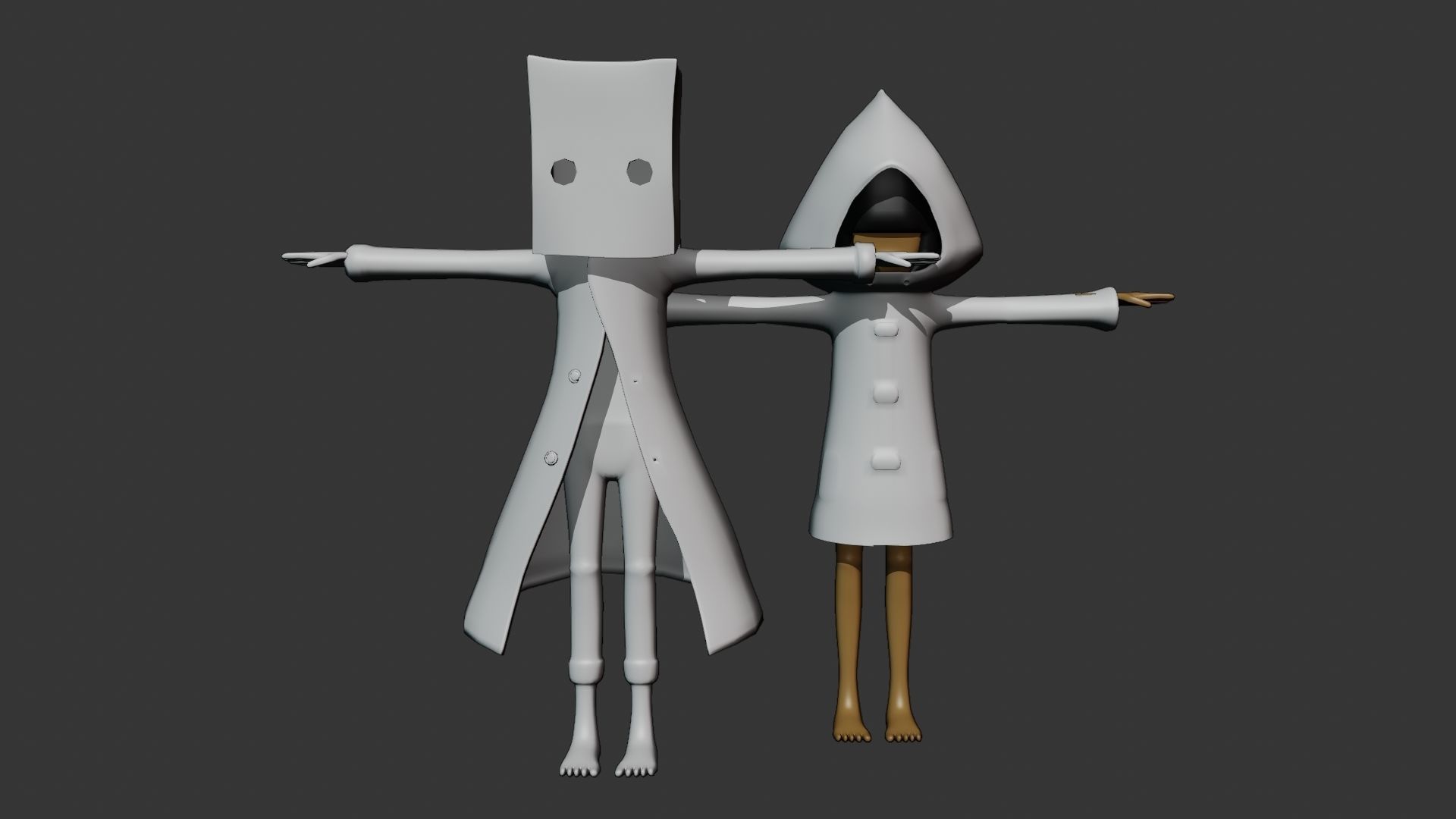 Little Nightmares Character Rigs 3D model_2