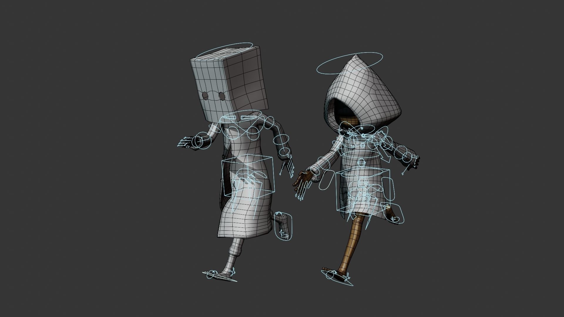 Little Nightmares Character Rigs 3D model_6