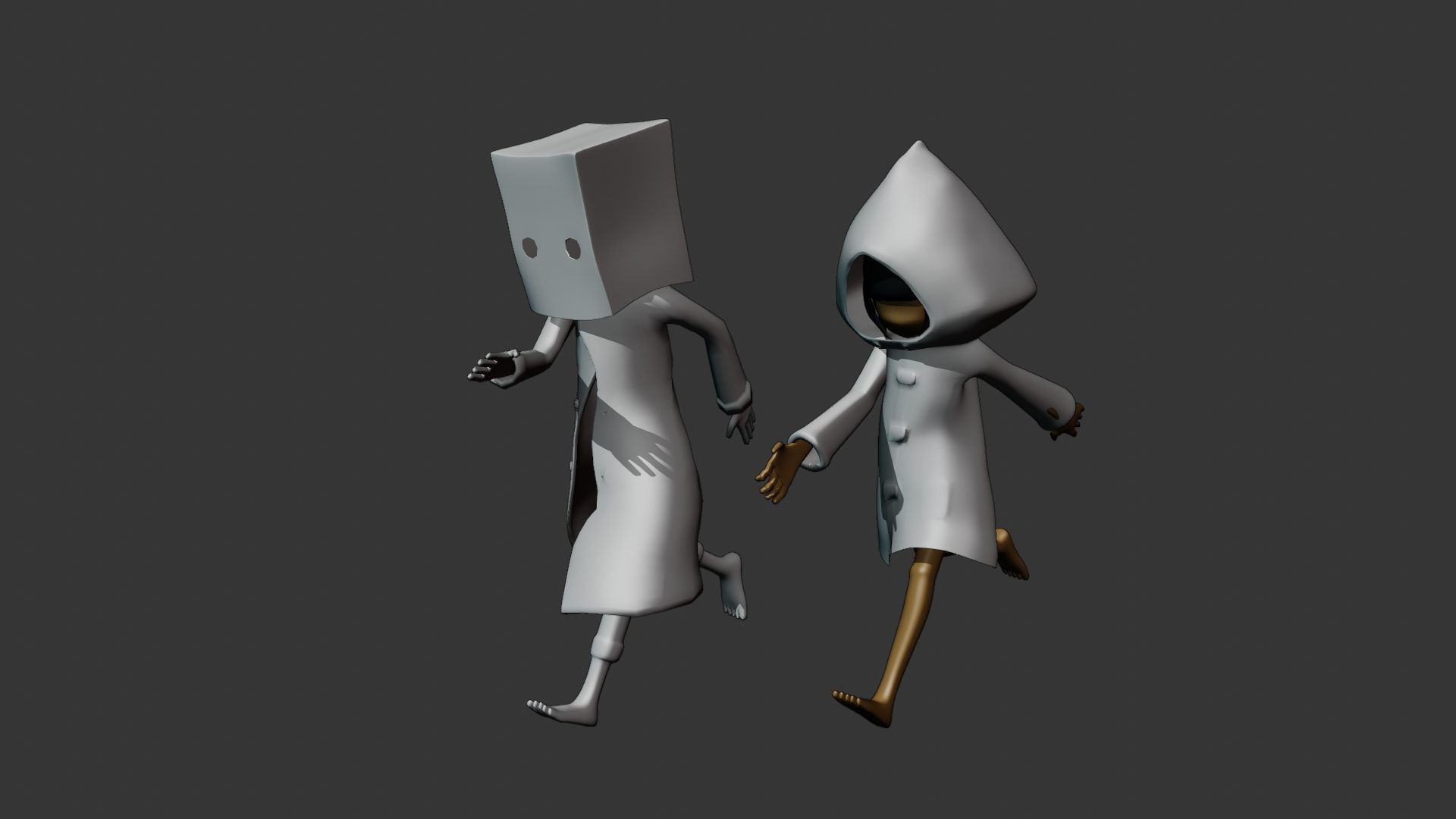 Little Nightmares Character Rigs 3D model_5
