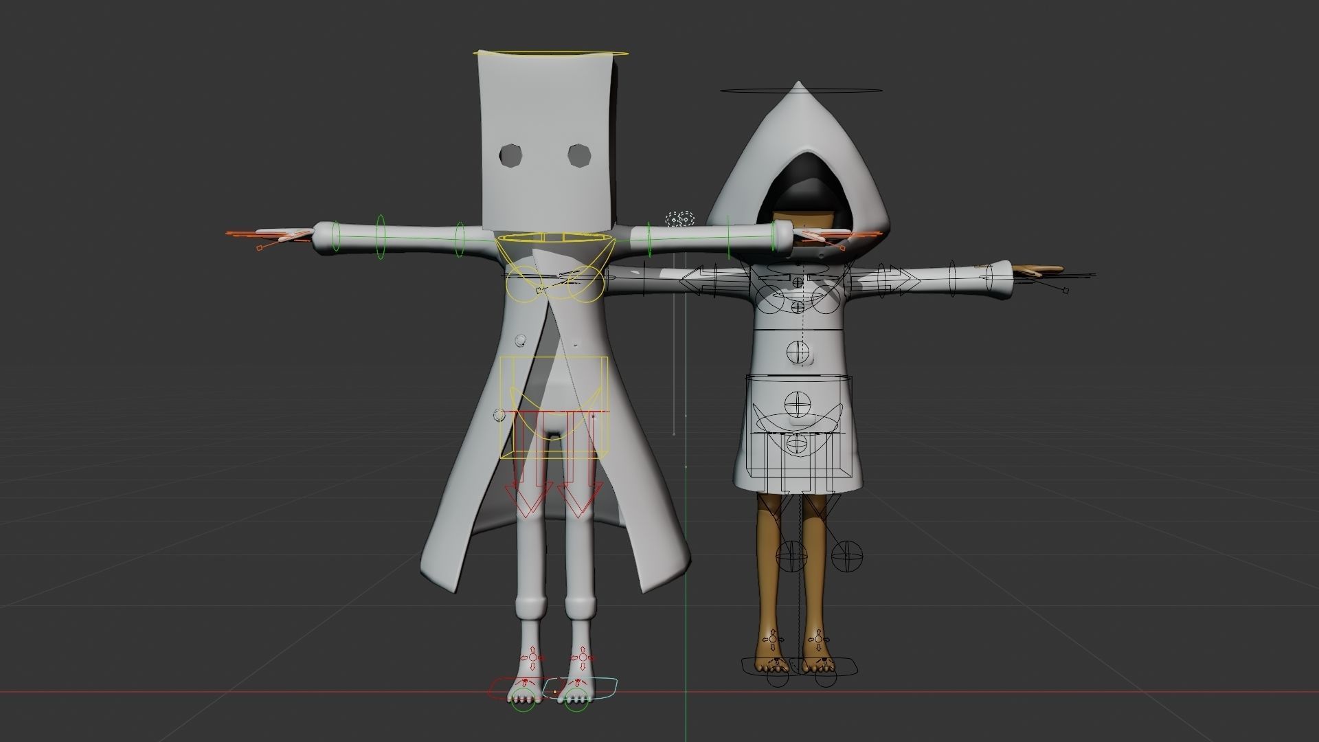 Little Nightmares Character Rigs 3D model_3