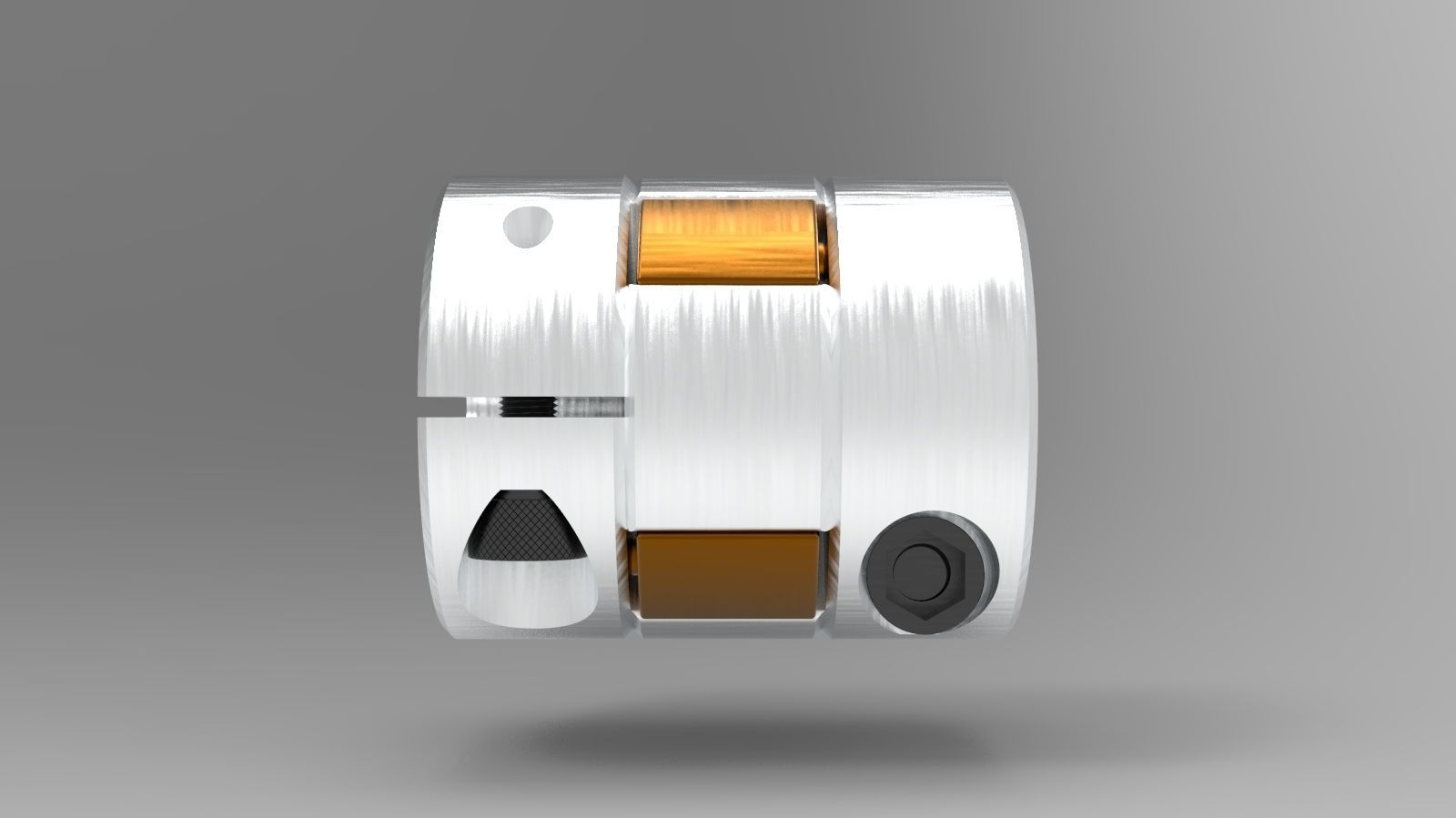 Flexible mount shaft 3D model_2