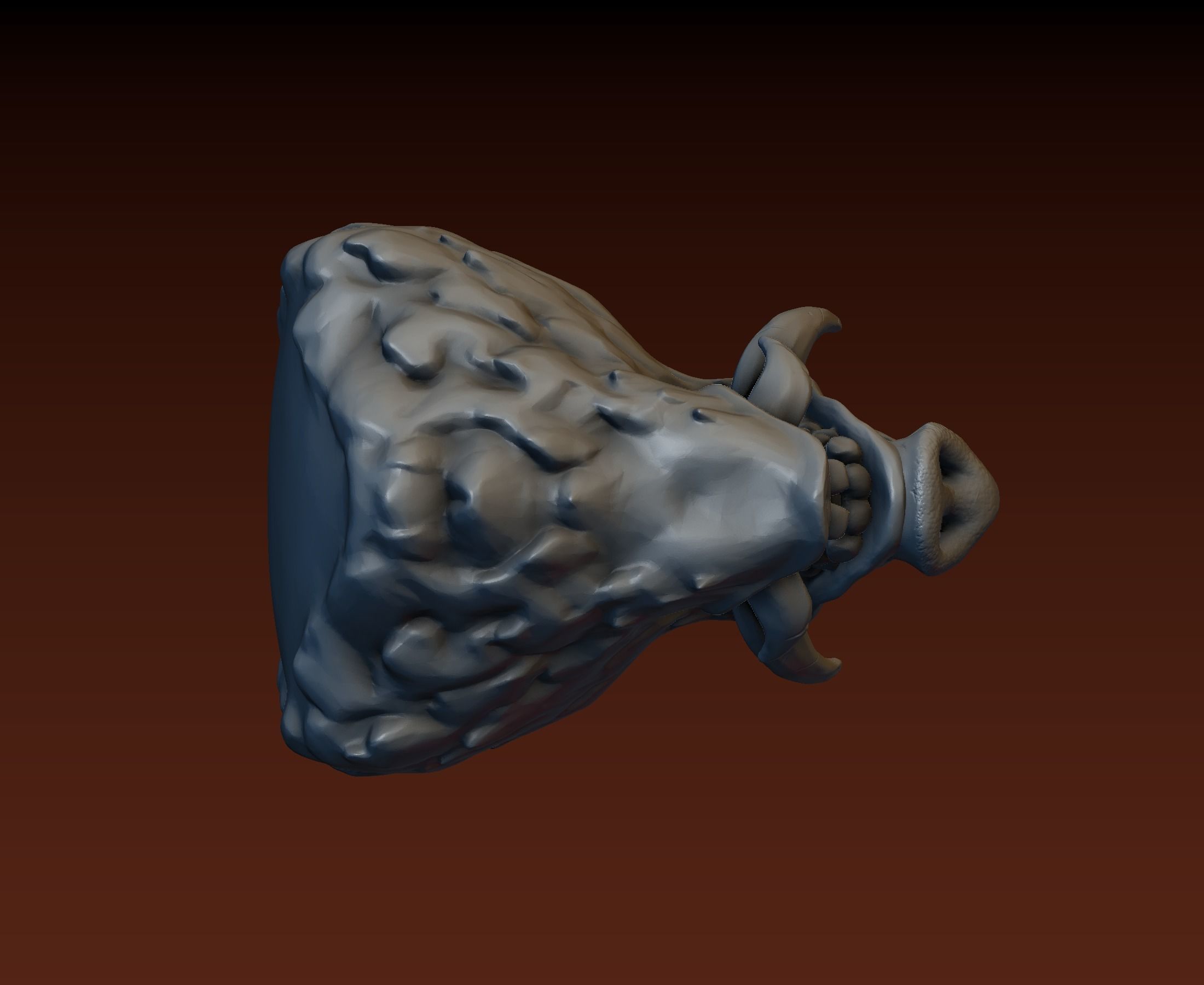 Boar head 3D print model_19