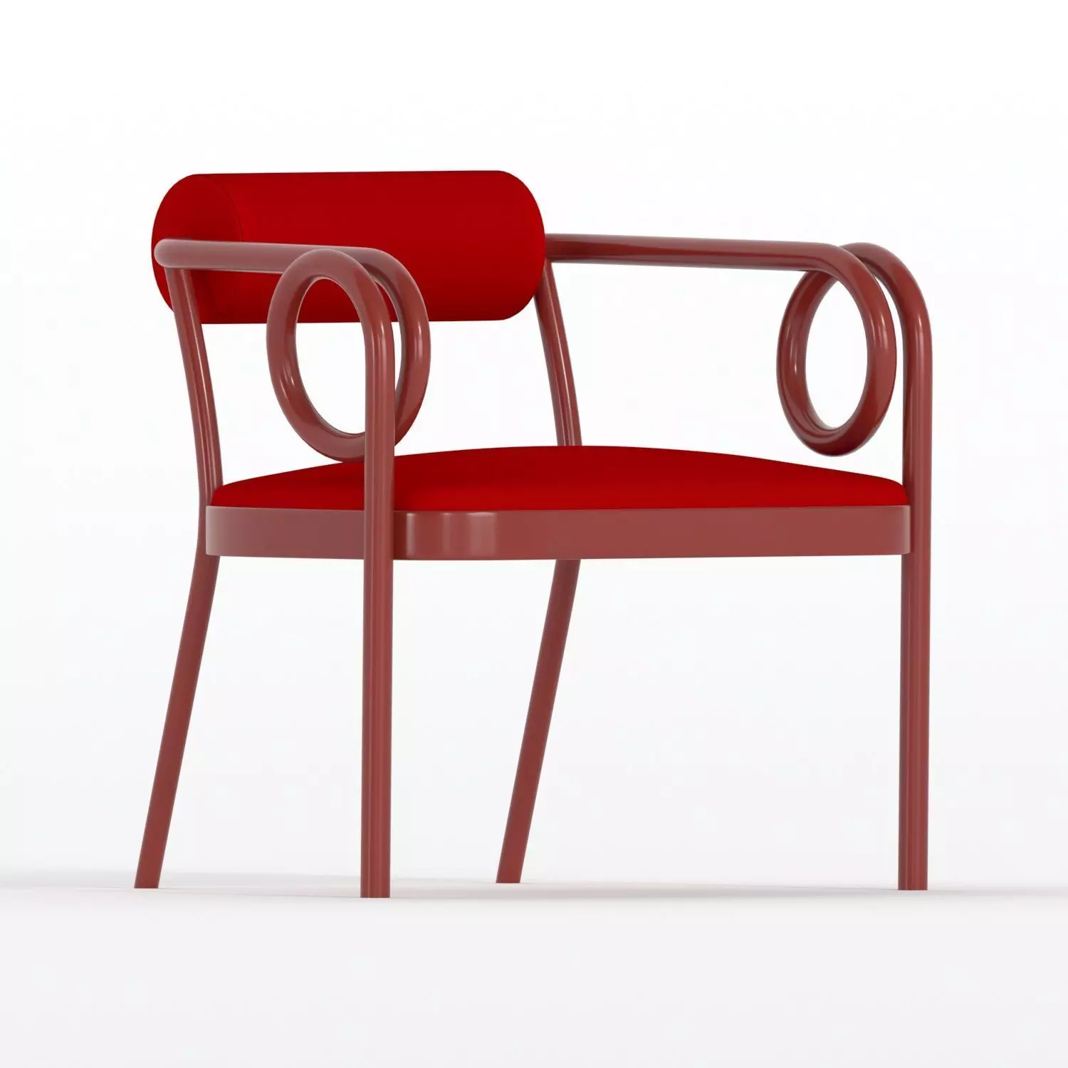 Loop armchair 3D model_0