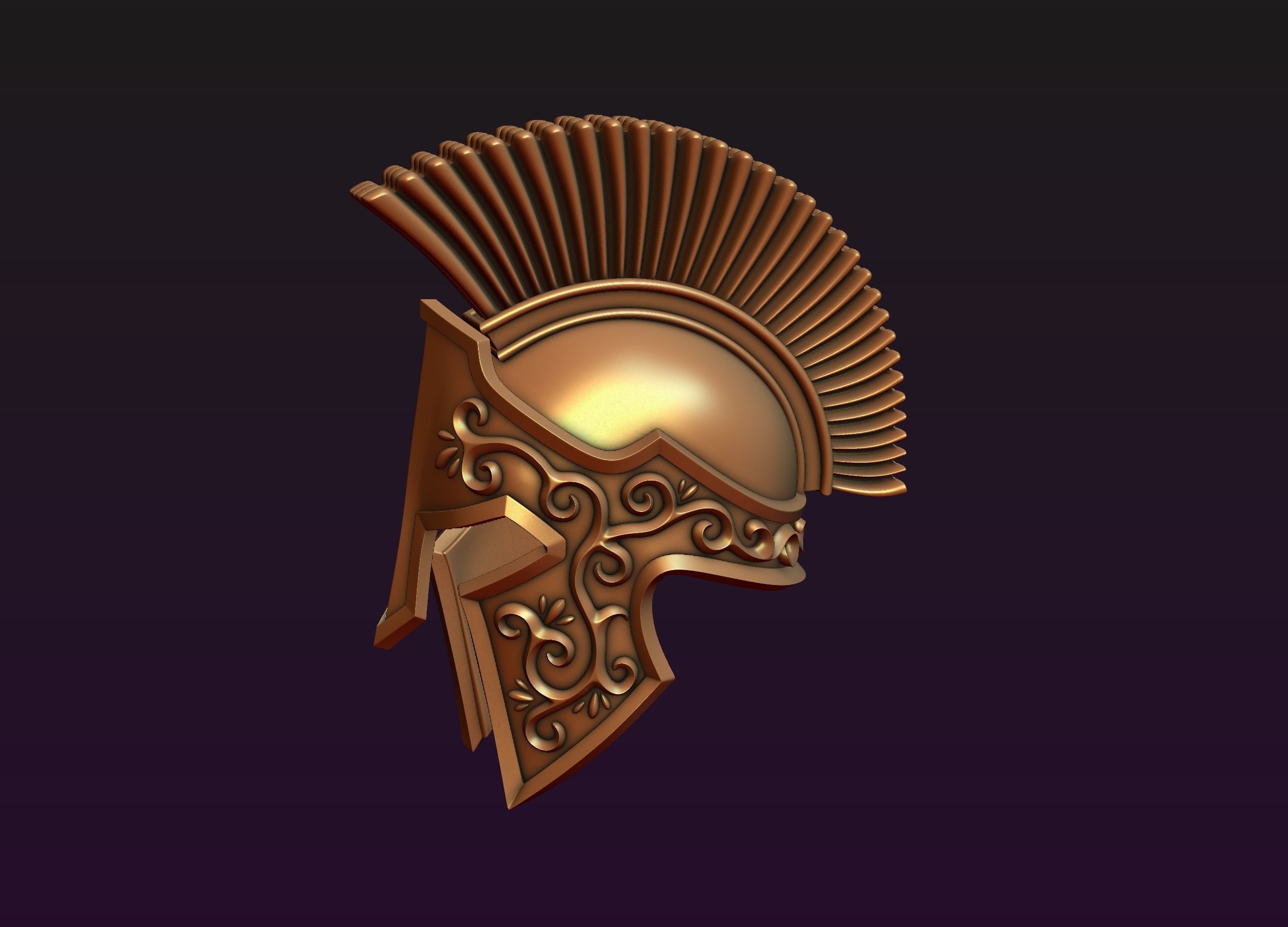 Spartan Helmet 3D print model_3