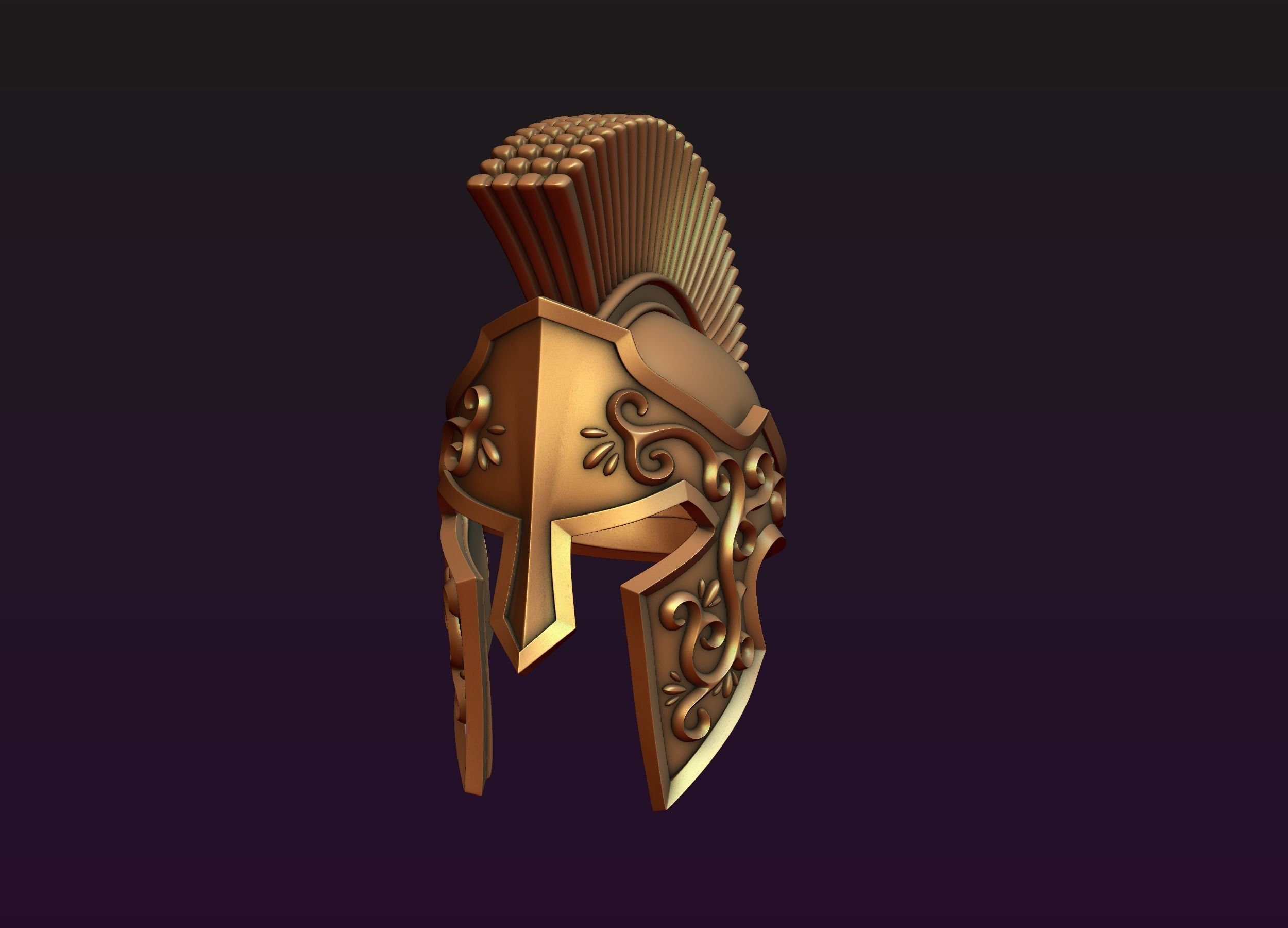 Spartan Helmet 3D print model_1