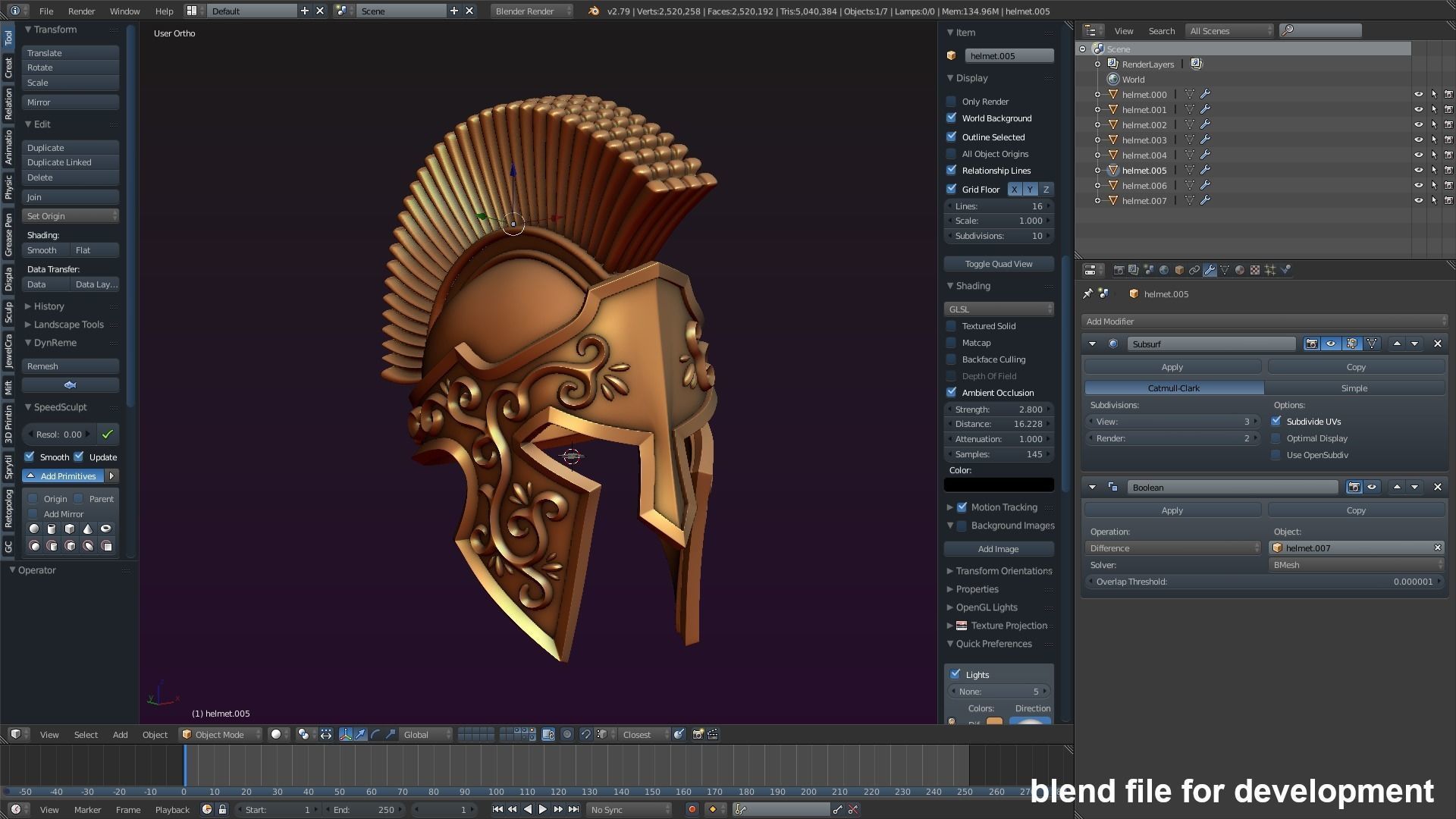 Spartan Helmet 3D print model_37