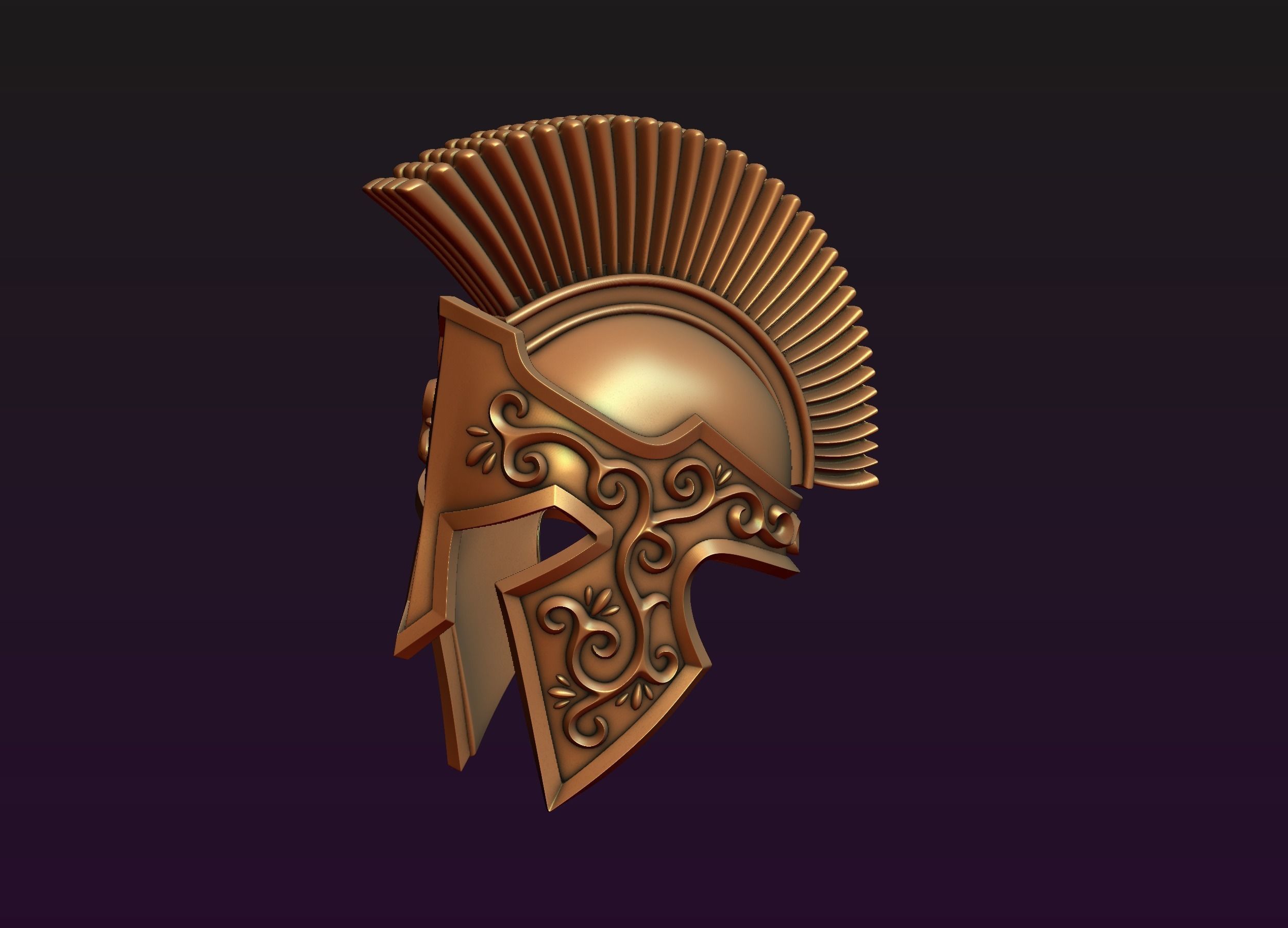 Spartan Helmet 3D print model_2